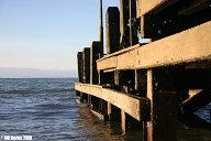 Wooden jetty.